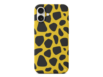 Siyah Desenler Lansman Model İçi Kadife Silikon Telefon Kılıfı