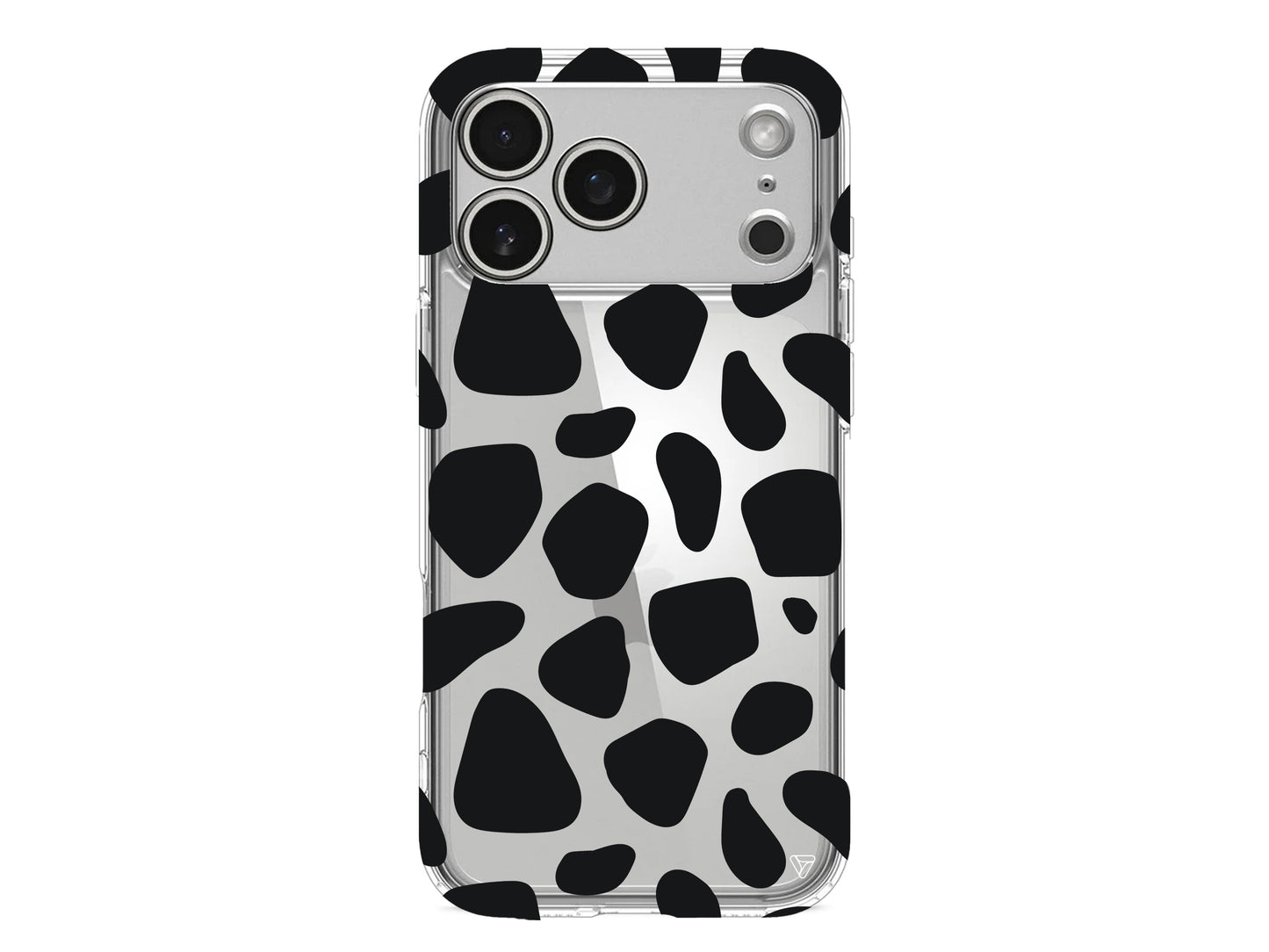 Siyah Desenler Lansman Model İçi Kadife Silikon Telefon Kılıfı