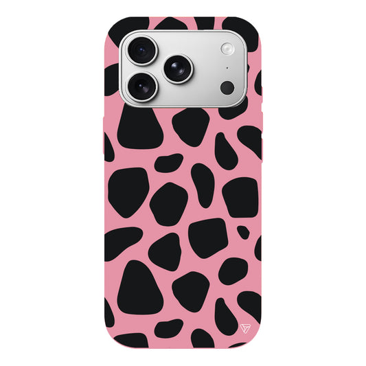 Siyah Desenler Lansman Model İçi Kadife Silikon Telefon Kılıfı