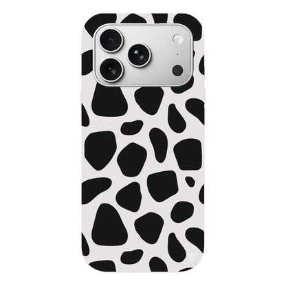 Siyah Desenler Lansman Model İçi Kadife Silikon Telefon Kılıfı