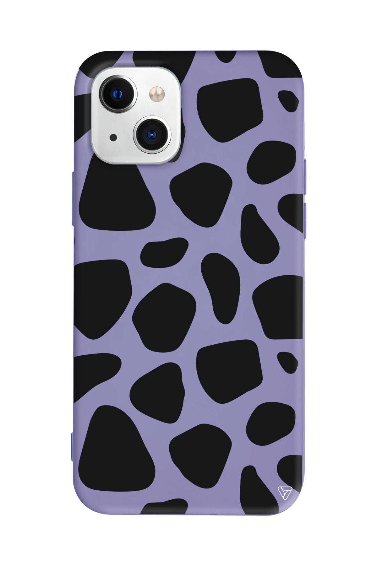 Siyah Desenler Lansman Model İçi Kadife Silikon Telefon Kılıfı