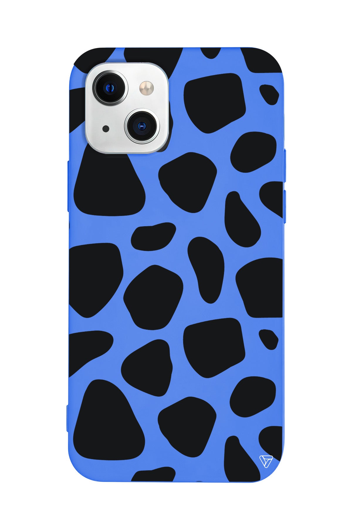 Siyah Desenler Lansman Model İçi Kadife Silikon Telefon Kılıfı