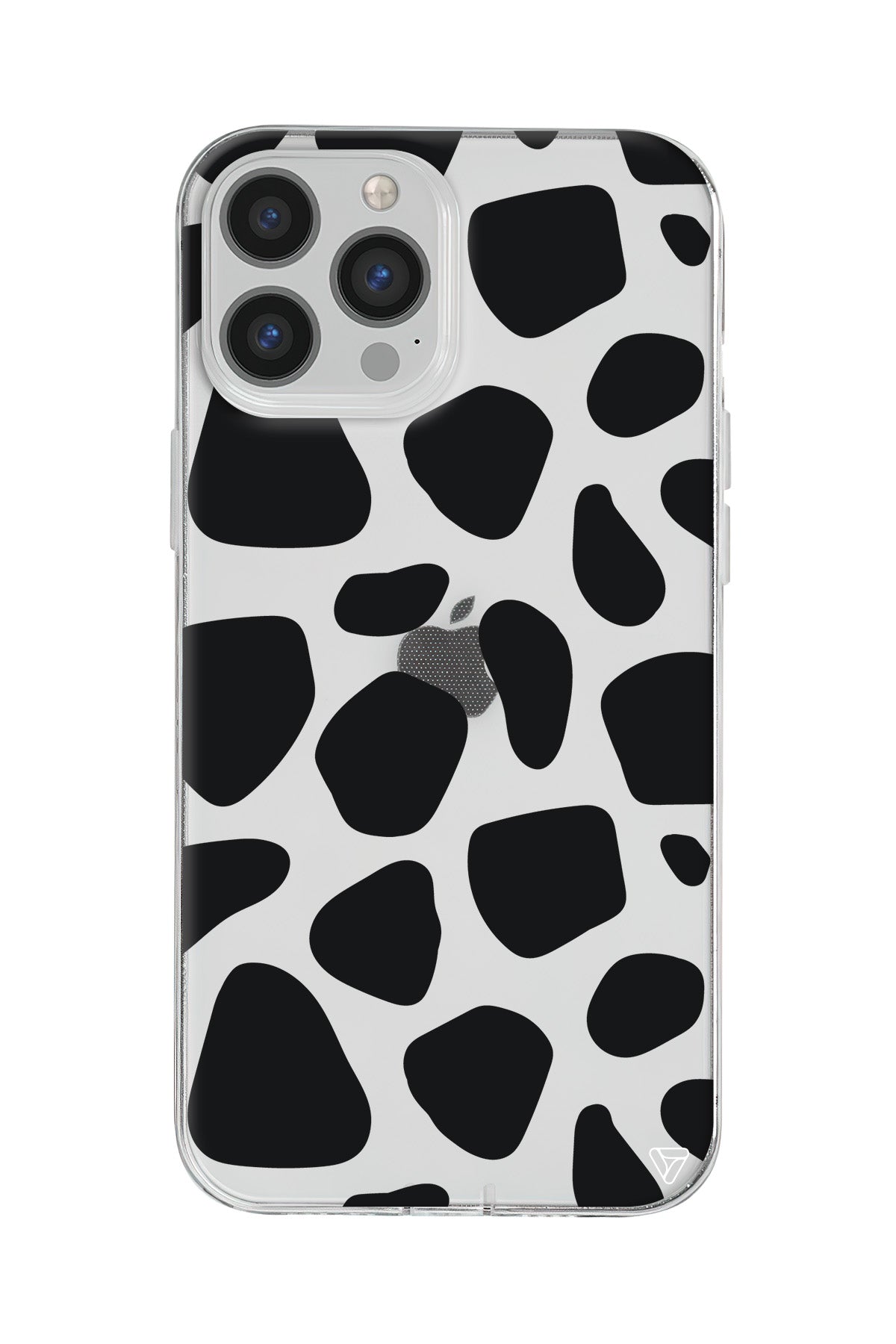 Siyah Desenler Lansman Model İçi Kadife Silikon Telefon Kılıfı