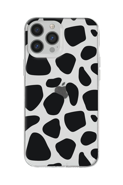 Siyah Desenler Lansman Model İçi Kadife Silikon Telefon Kılıfı