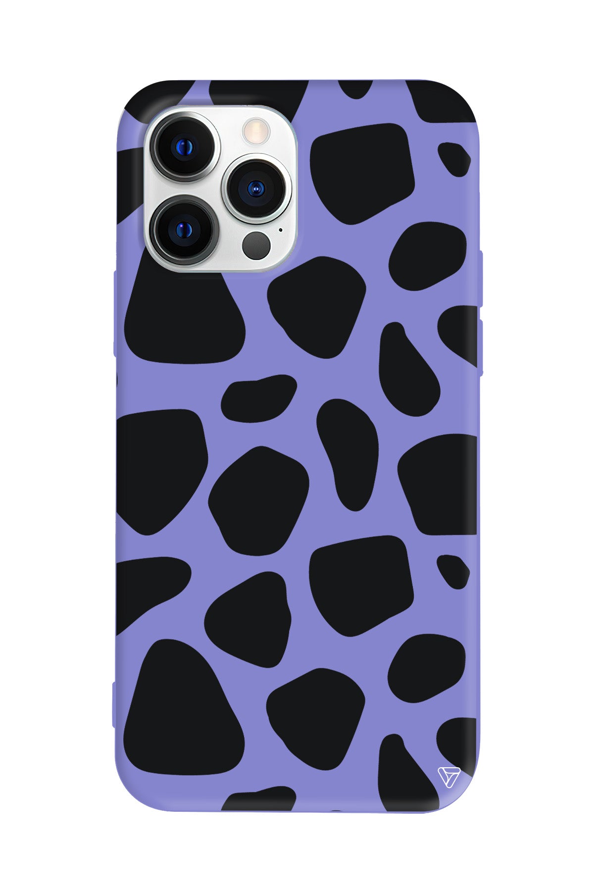 Siyah Desenler Lansman Model İçi Kadife Silikon Telefon Kılıfı