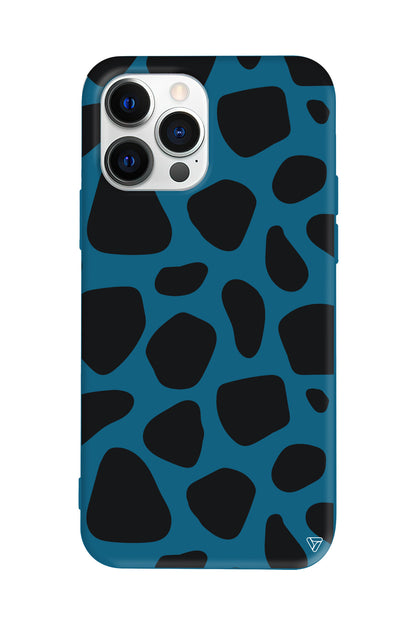 Siyah Desenler Lansman Model İçi Kadife Silikon Telefon Kılıfı