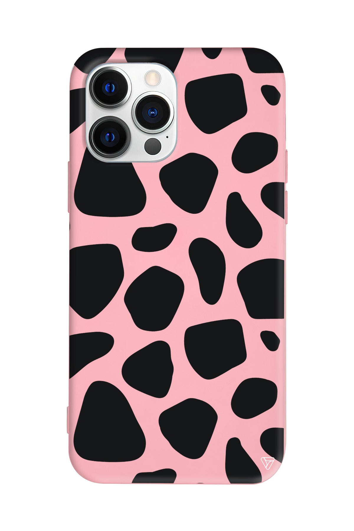 Siyah Desenler Lansman Model İçi Kadife Silikon Telefon Kılıfı