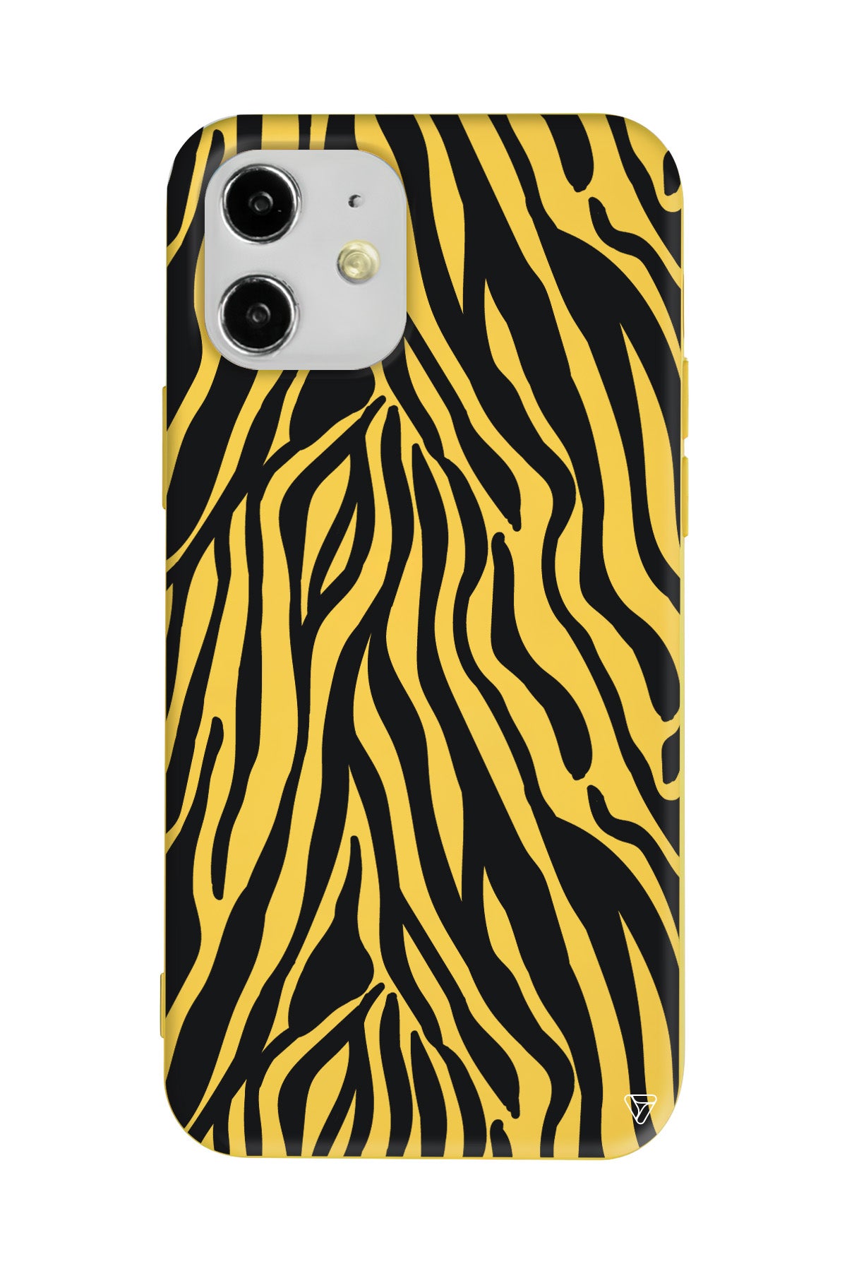 Siyah Zebra Desenleri Lansman Model İçi Kadife Silikon Telefon Kılıfı