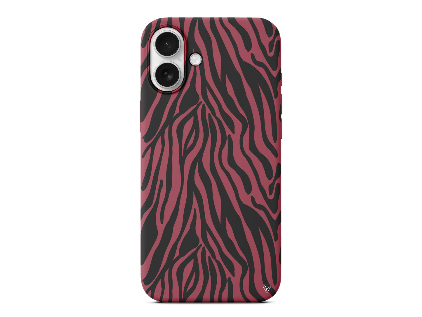 Siyah Zebra Desenleri Lansman Model İçi Kadife Silikon Telefon Kılıfı