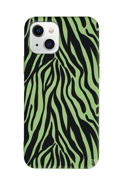 Siyah Zebra Desenleri Lansman Model İçi Kadife Silikon Telefon Kılıfı – Plus Serisine Özel