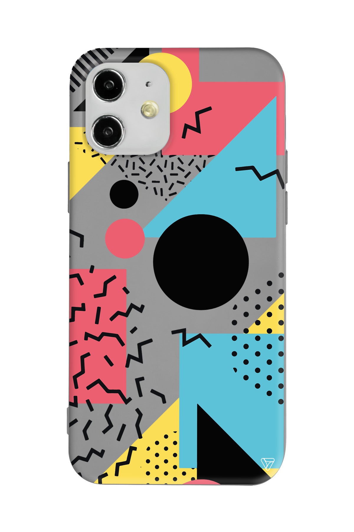 Renkli Desenler Lansman Model İçi Kadife Silikon Telefon Kılıfı