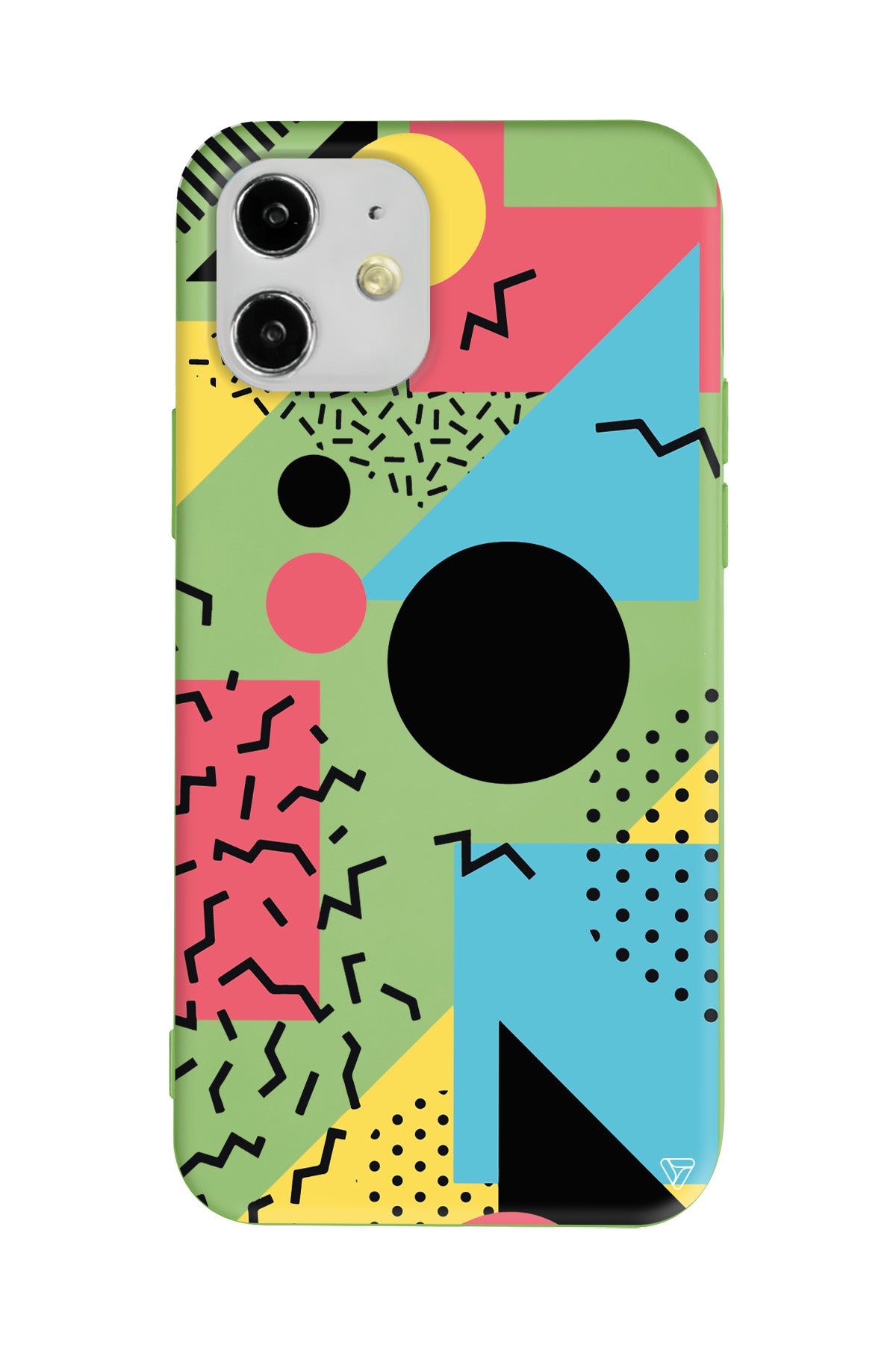 Renkli Desenler Lansman Model İçi Kadife Silikon Telefon Kılıfı