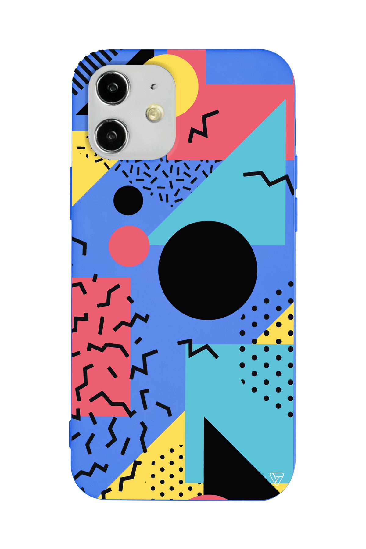 Renkli Desenler Lansman Model İçi Kadife Silikon Telefon Kılıfı