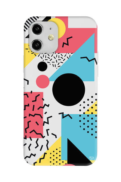 Renkli Desenler Lansman Model İçi Kadife Silikon Telefon Kılıfı