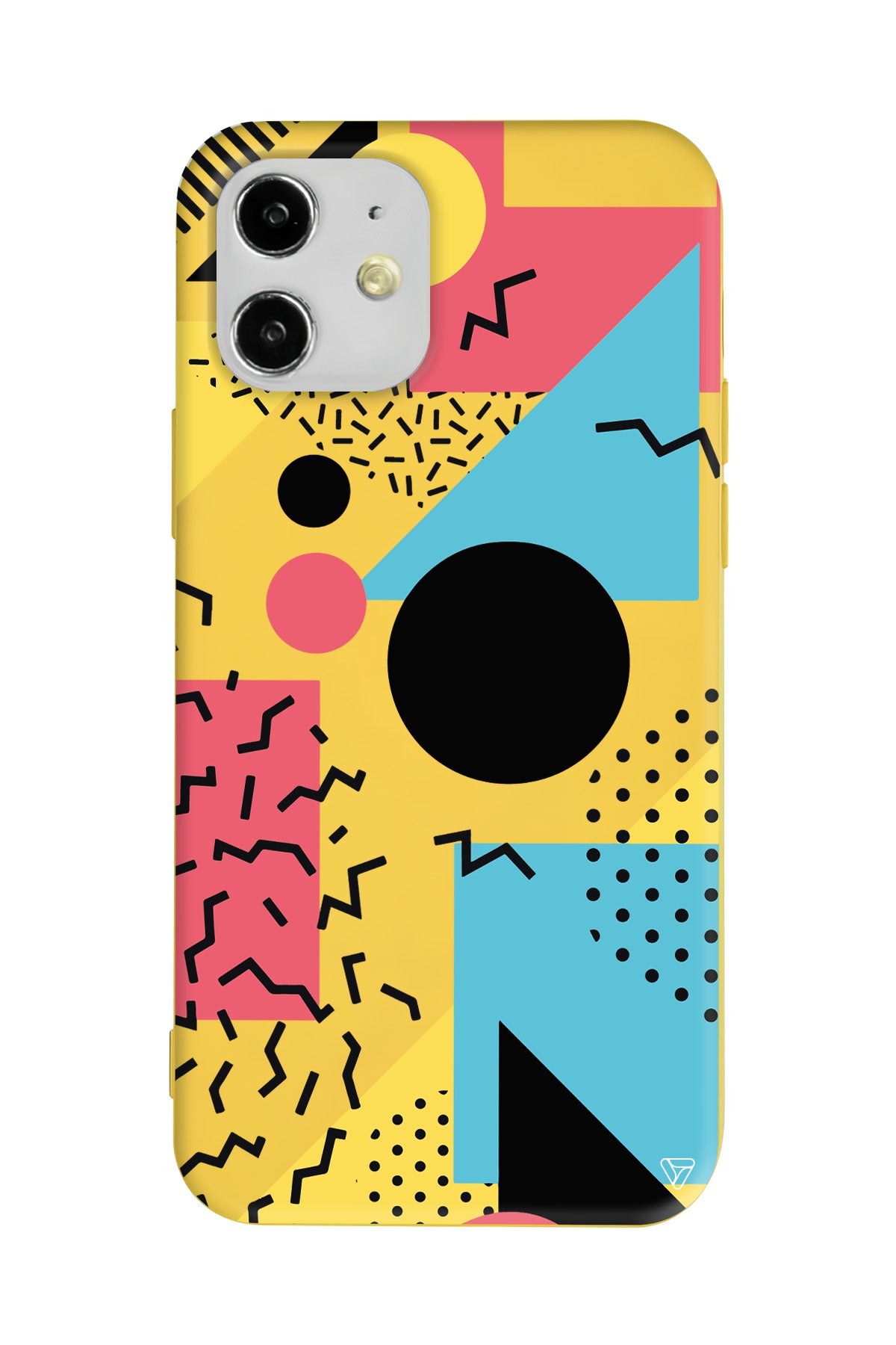 Renkli Desenler Lansman Model İçi Kadife Silikon Telefon Kılıfı