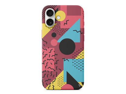 Renkli Desenler Lansman Model İçi Kadife Silikon Telefon Kılıfı