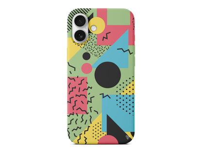 Renkli Desenler Lansman Model İçi Kadife Silikon Telefon Kılıfı