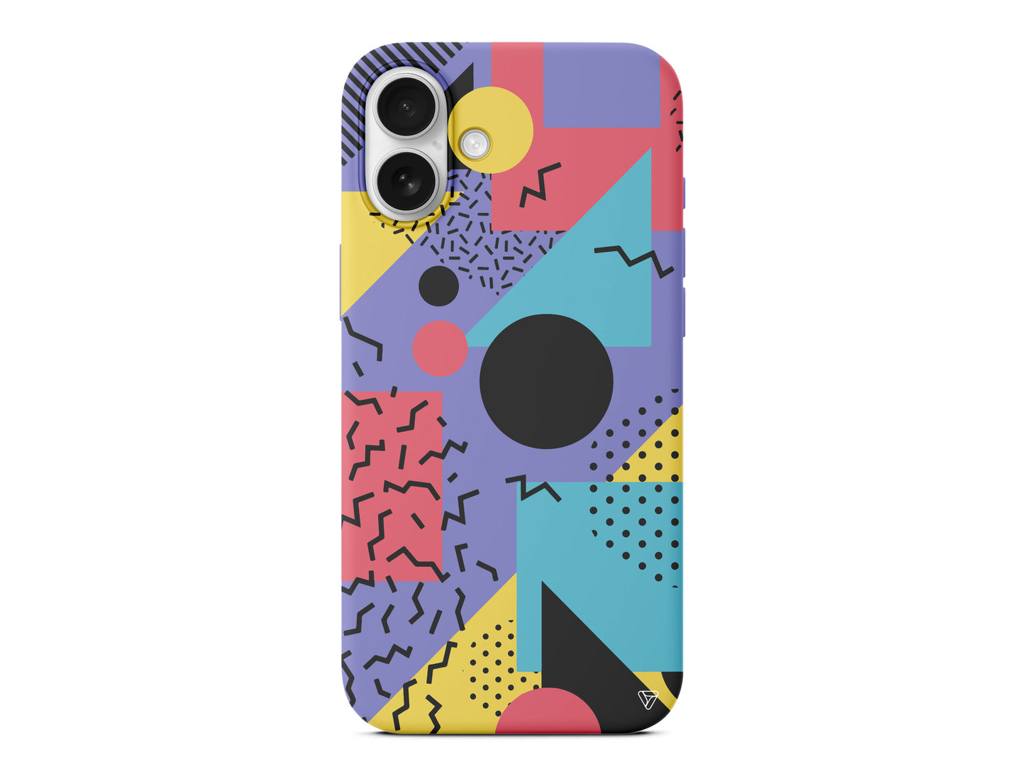 Renkli Desenler Lansman Model İçi Kadife Silikon Telefon Kılıfı