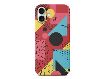 Renkli Desenler Lansman Model İçi Kadife Silikon Telefon Kılıfı – Plus Serisine Özel