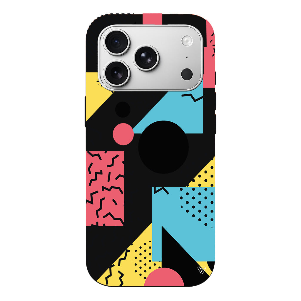 Renkli Desenler Lansman Model İçi Kadife Silikon Telefon Kılıfı