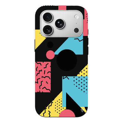 Renkli Desenler Lansman Model İçi Kadife Silikon Telefon Kılıfı