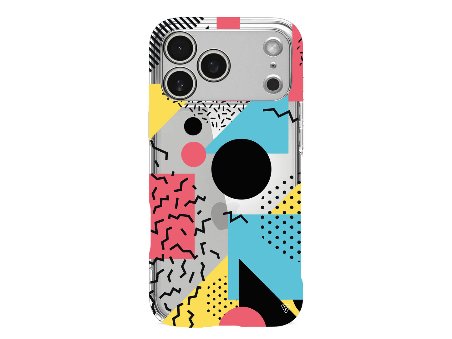 Renkli Desenler Lansman Model İçi Kadife Silikon Telefon Kılıfı