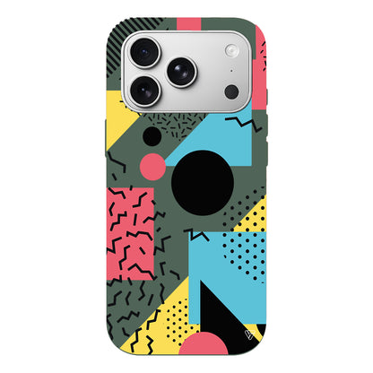 Renkli Desenler Lansman Model İçi Kadife Silikon Telefon Kılıfı