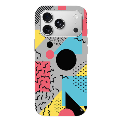 Renkli Desenler Lansman Model İçi Kadife Silikon Telefon Kılıfı