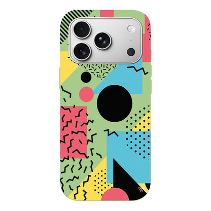 Renkli Desenler Lansman Model İçi Kadife Silikon Telefon Kılıfı