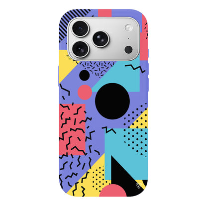 Renkli Desenler Lansman Model İçi Kadife Silikon Telefon Kılıfı