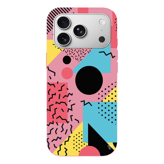 Renkli Desenler Lansman Model İçi Kadife Silikon Telefon Kılıfı