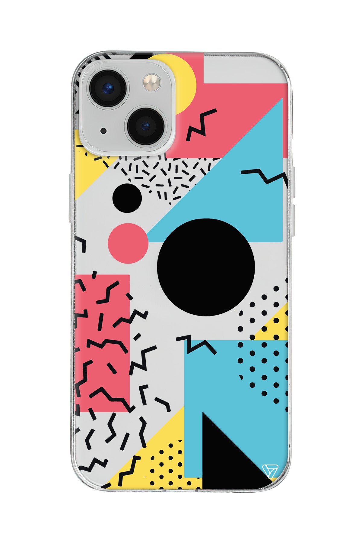 Renkli Desenler Lansman Model İçi Kadife Silikon Telefon Kılıfı