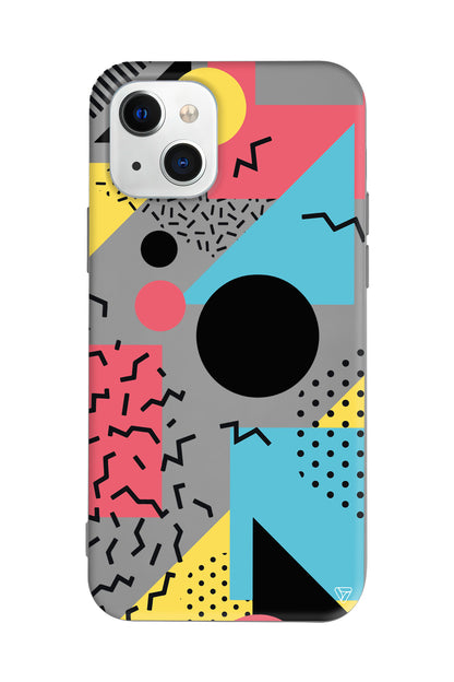 Renkli Desenler Lansman Model İçi Kadife Silikon Telefon Kılıfı – Plus Serisine Özel