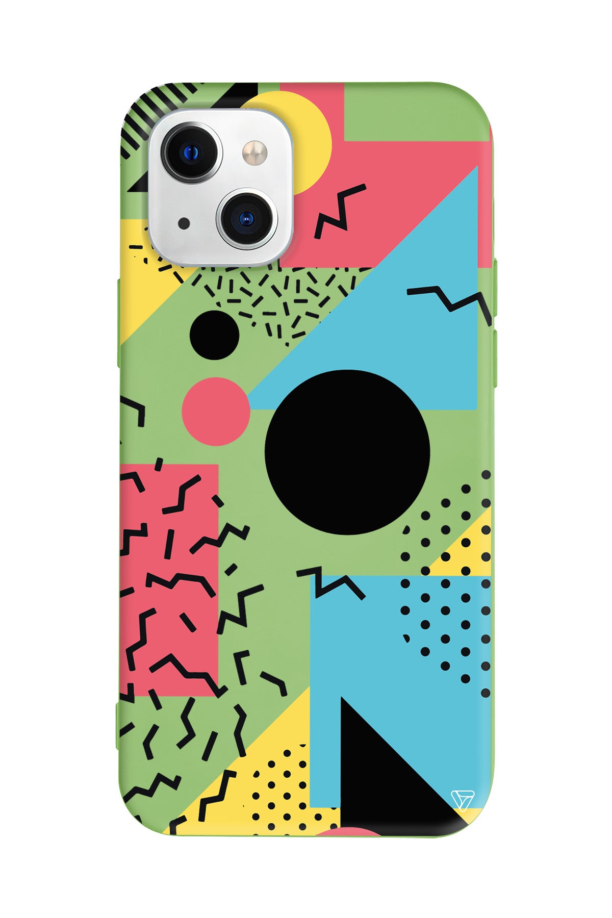 Renkli Desenler Lansman Model İçi Kadife Silikon Telefon Kılıfı