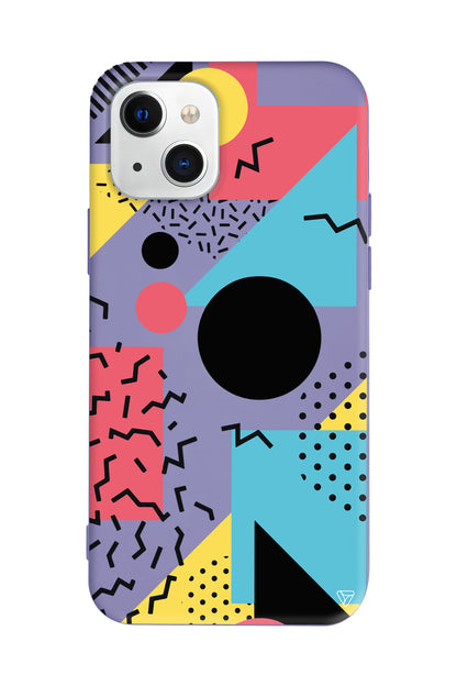 Renkli Desenler Lansman Model İçi Kadife Silikon Telefon Kılıfı – Plus Serisine Özel