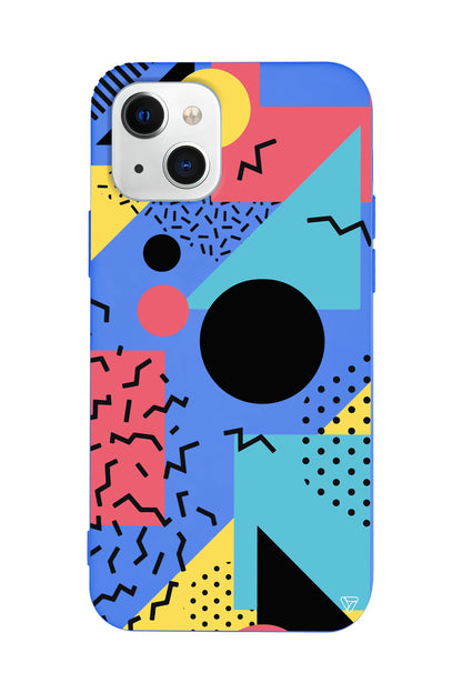 Renkli Desenler Lansman Model İçi Kadife Silikon Telefon Kılıfı