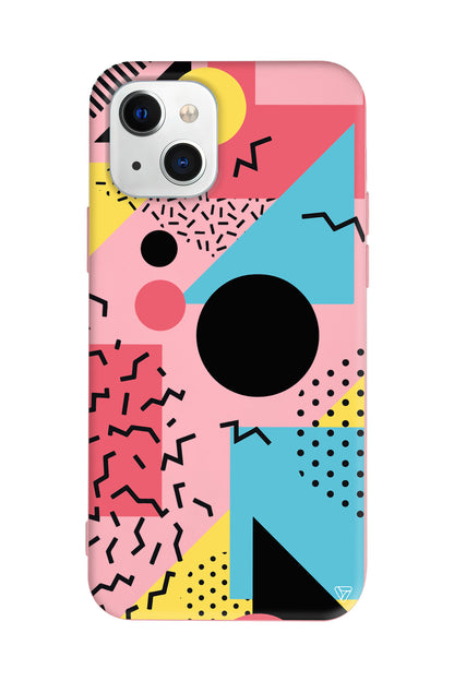 Renkli Desenler Lansman Model İçi Kadife Silikon Telefon Kılıfı – Plus Serisine Özel