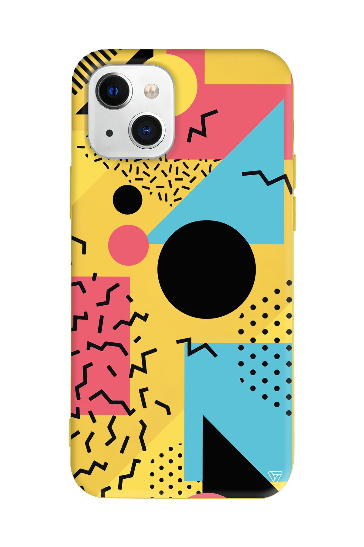 Renkli Desenler Lansman Model İçi Kadife Silikon Telefon Kılıfı