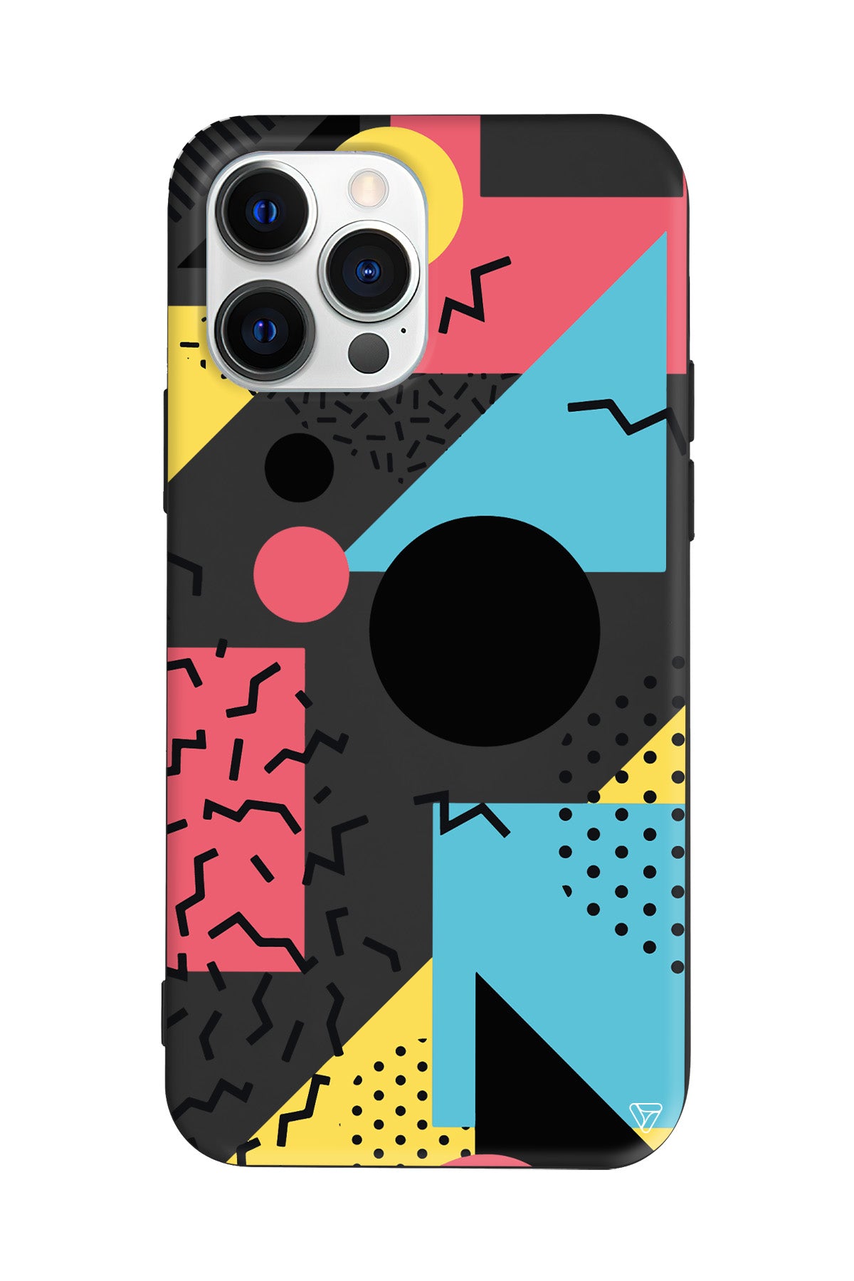 Renkli Desenler Lansman Model İçi Kadife Silikon Telefon Kılıfı