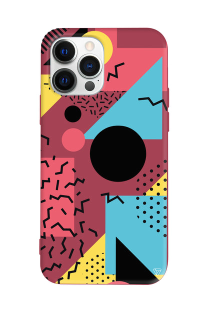 Renkli Desenler Lansman Model İçi Kadife Silikon Telefon Kılıfı