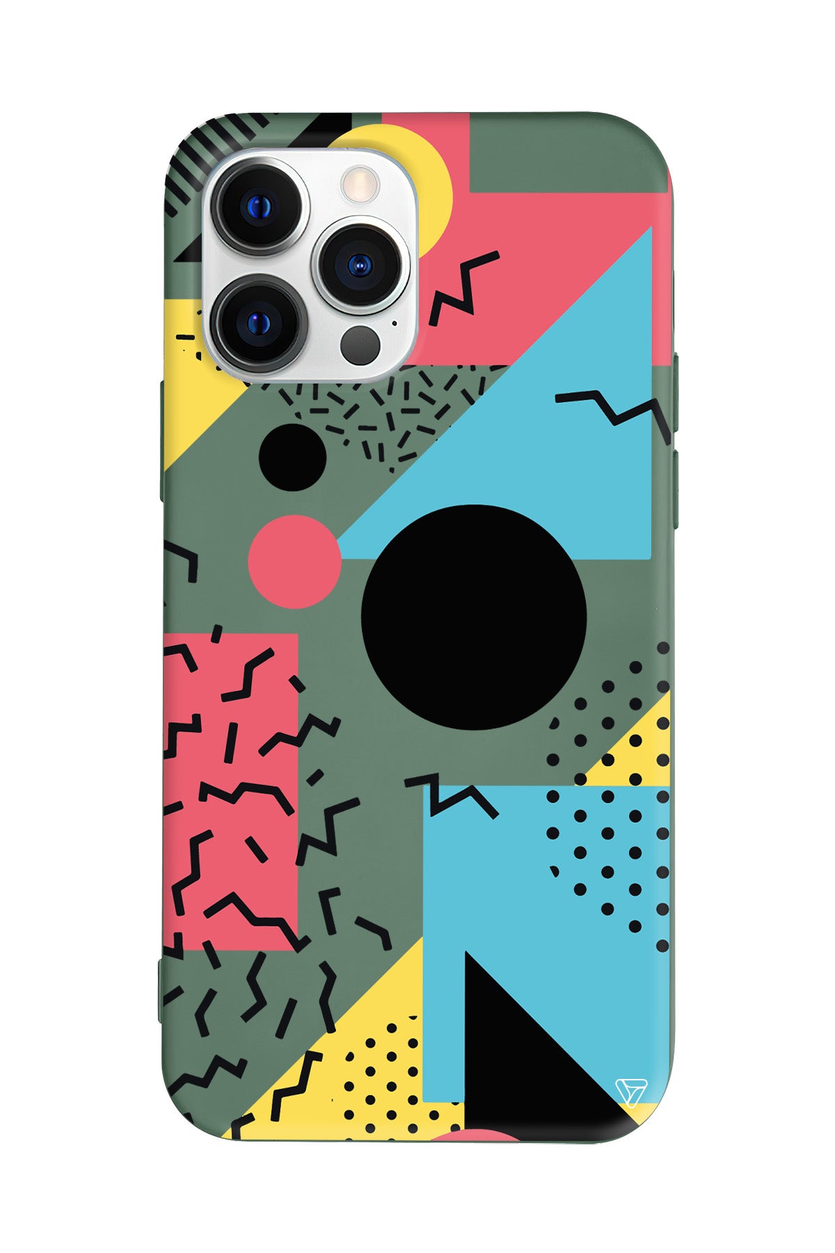 Renkli Desenler Lansman Model İçi Kadife Silikon Telefon Kılıfı