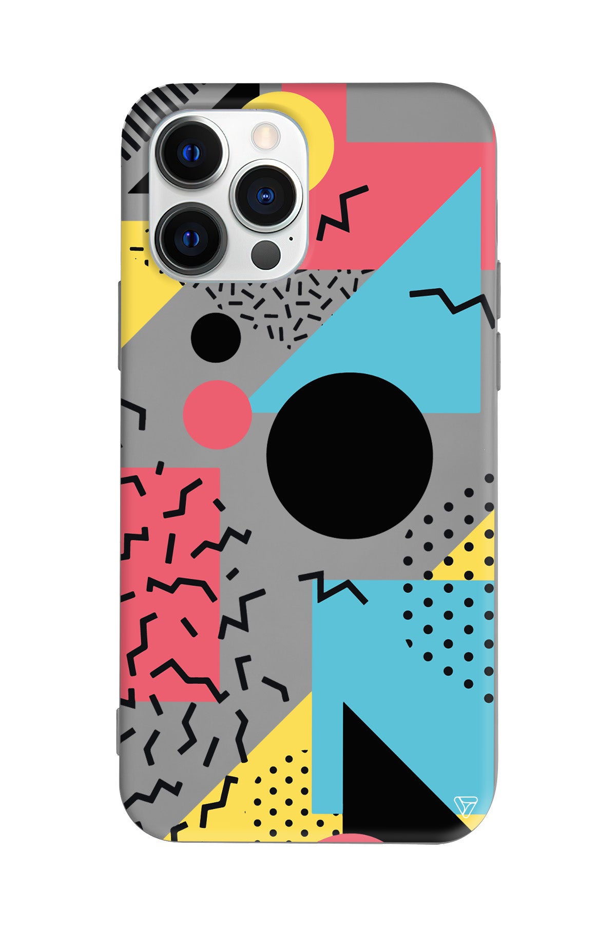 Renkli Desenler Lansman Model İçi Kadife Silikon Telefon Kılıfı