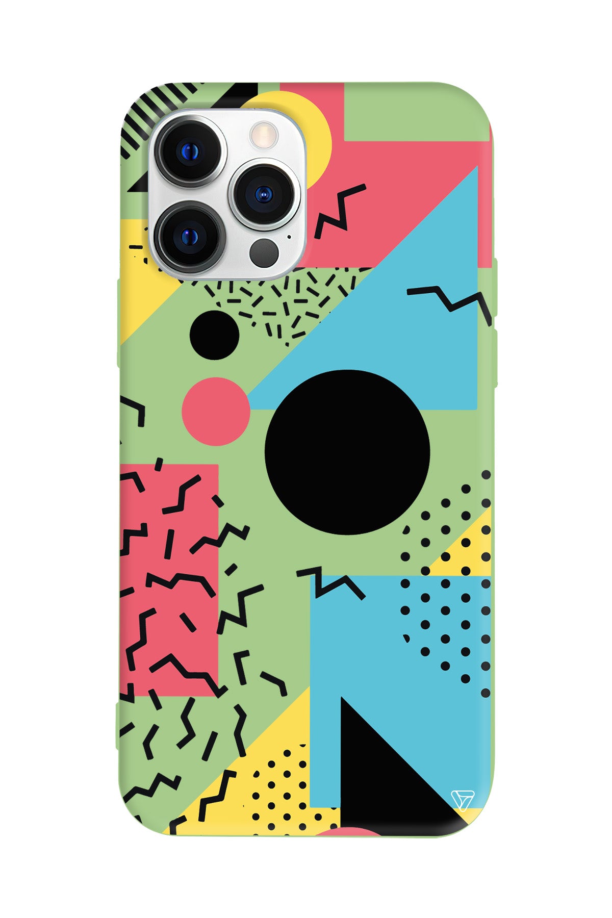 Renkli Desenler Lansman Model İçi Kadife Silikon Telefon Kılıfı