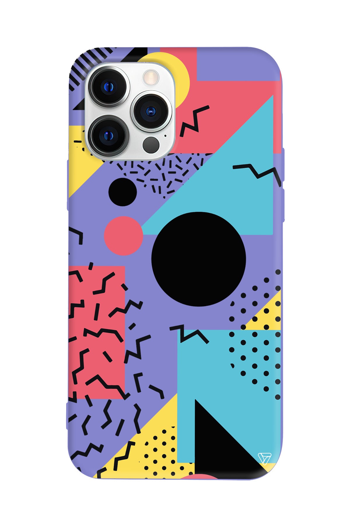 Renkli Desenler Lansman Model İçi Kadife Silikon Telefon Kılıfı