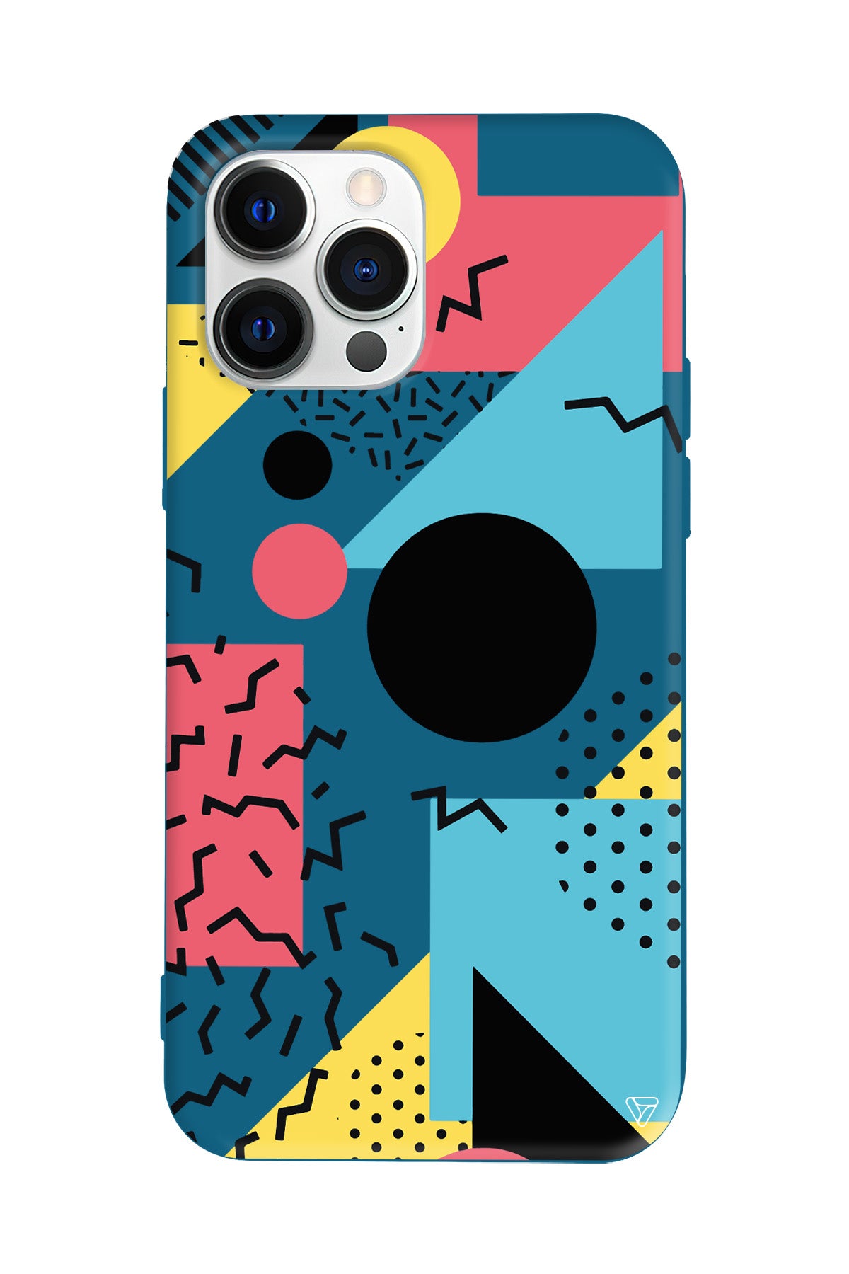 Renkli Desenler Lansman Model İçi Kadife Silikon Telefon Kılıfı