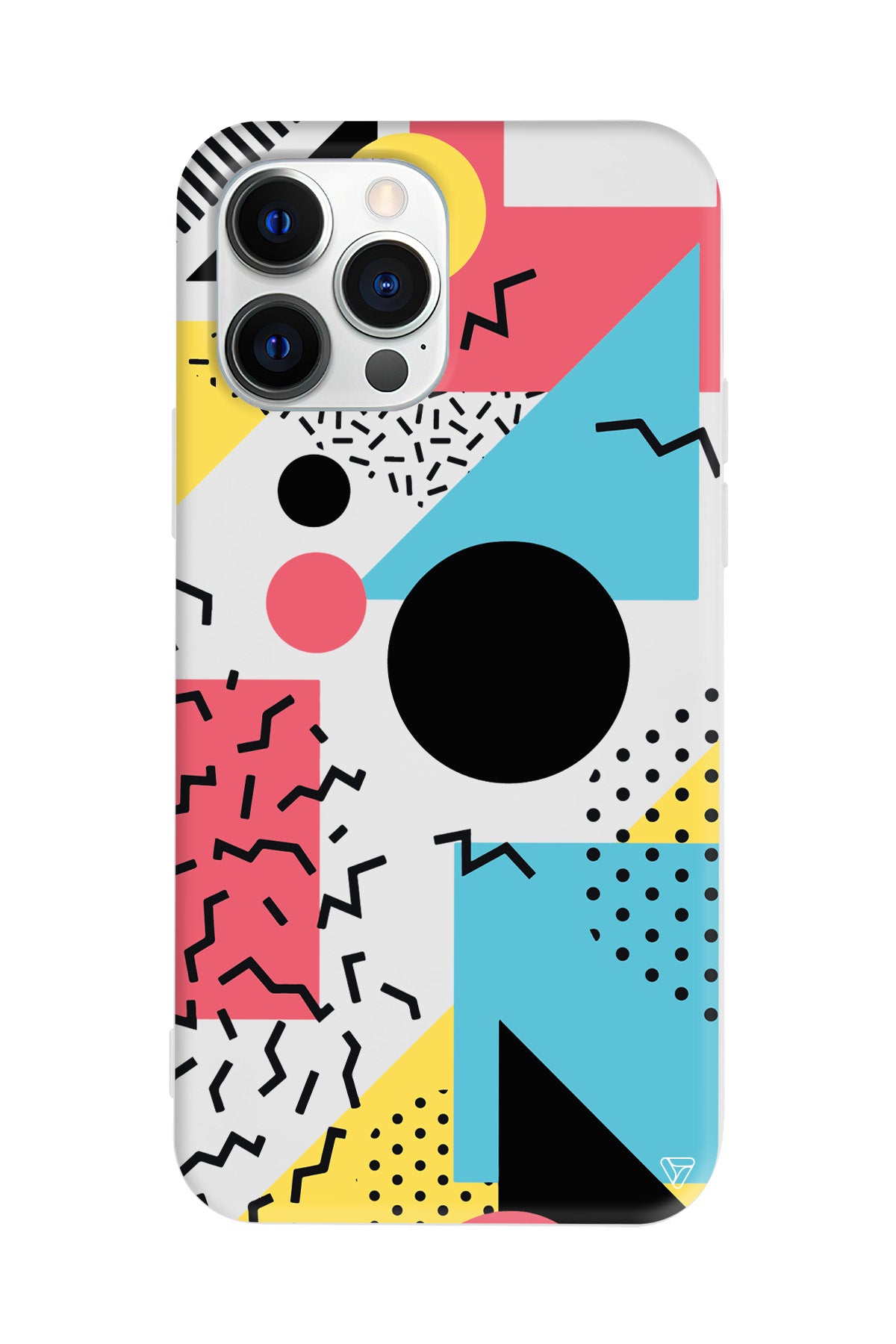 Renkli Desenler Lansman Model İçi Kadife Silikon Telefon Kılıfı