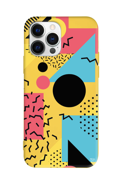 Renkli Desenler Lansman Model İçi Kadife Silikon Telefon Kılıfı