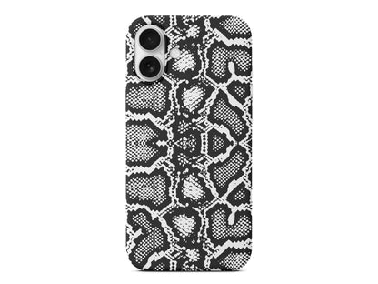 Yılan Deseni Lansman Model İçi Kadife Silikon Telefon Kılıfı