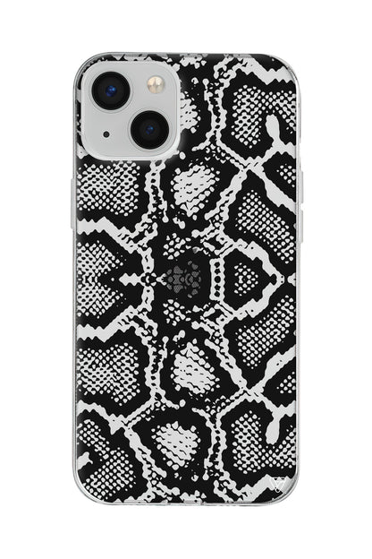 Yılan Deseni Lansman Model İçi Kadife Silikon Telefon Kılıfı