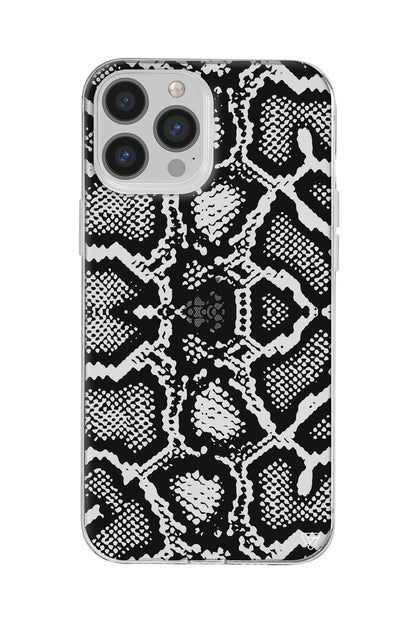 Yılan Deseni Lansman Model İçi Kadife Silikon Telefon Kılıfı